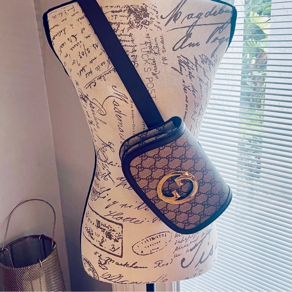 Gucci Blondie GG Supreme Canvas Leather Logo Belt | Sling Bag | NWT - Picture 14 of 16